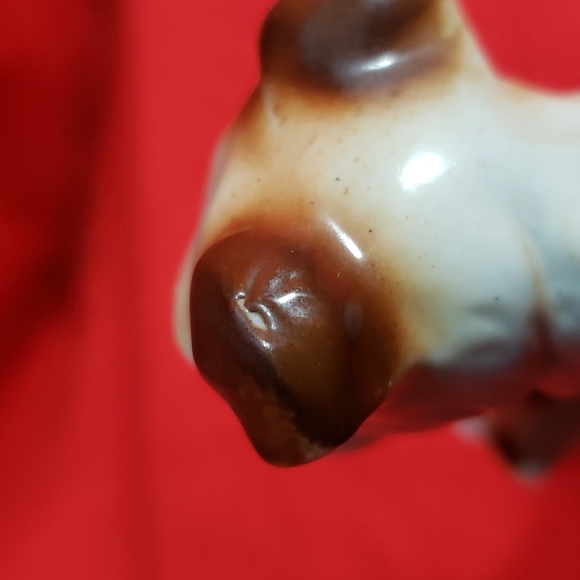 Vintage Ceramic Wire Fox Terrier and Pups Dog Figurine - Picture 14 of 16